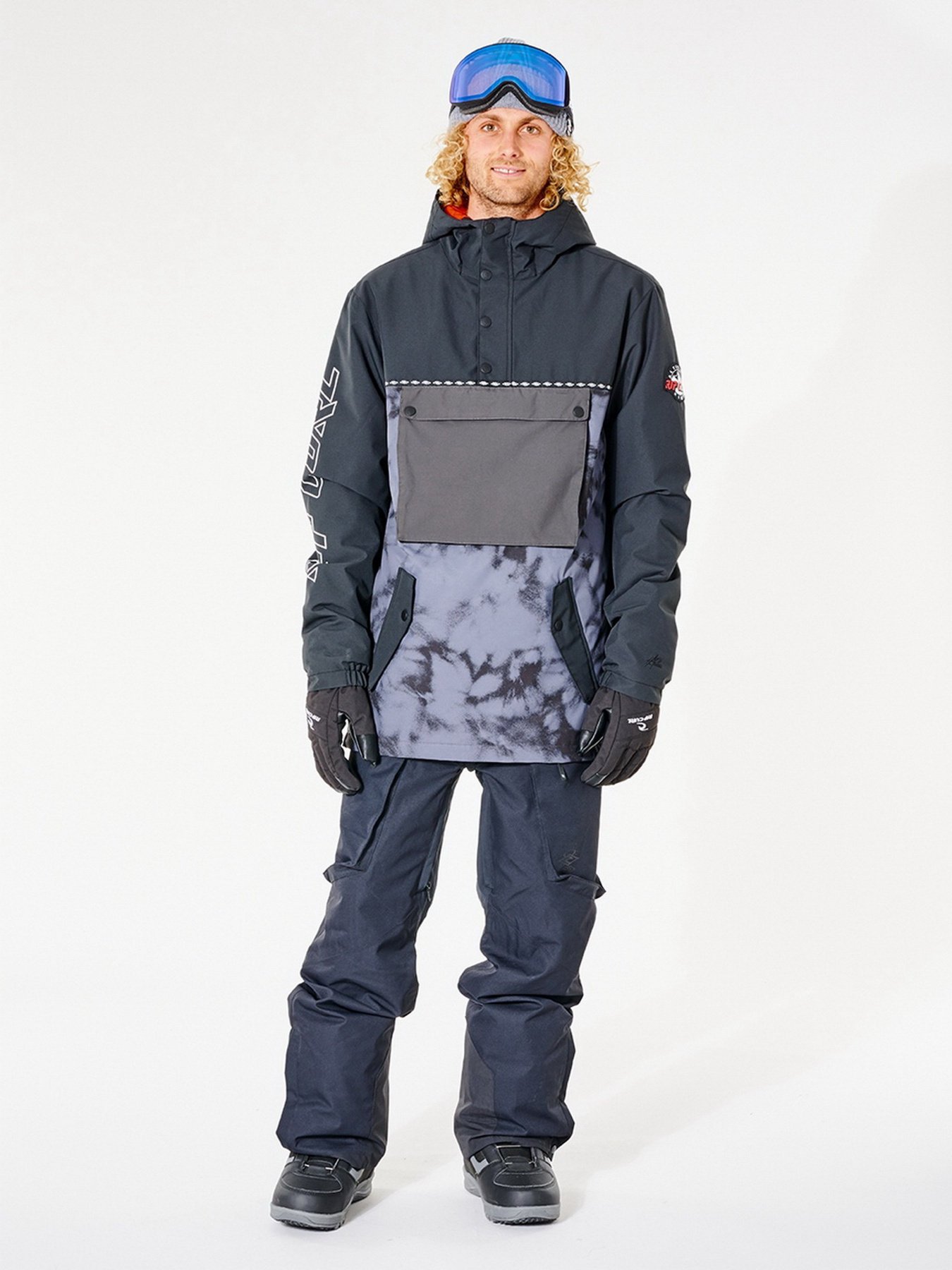 Куртки та дублянки Rip Curl Primative Anorak модель SCJCT4-97 Чорний, сірий Фото