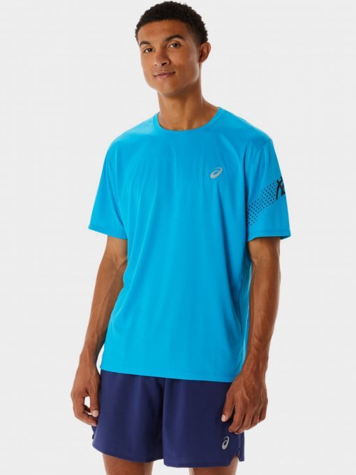 Футболки и поло Asics Icon Ss модель 2011C734-403 Синій, чорний Фото