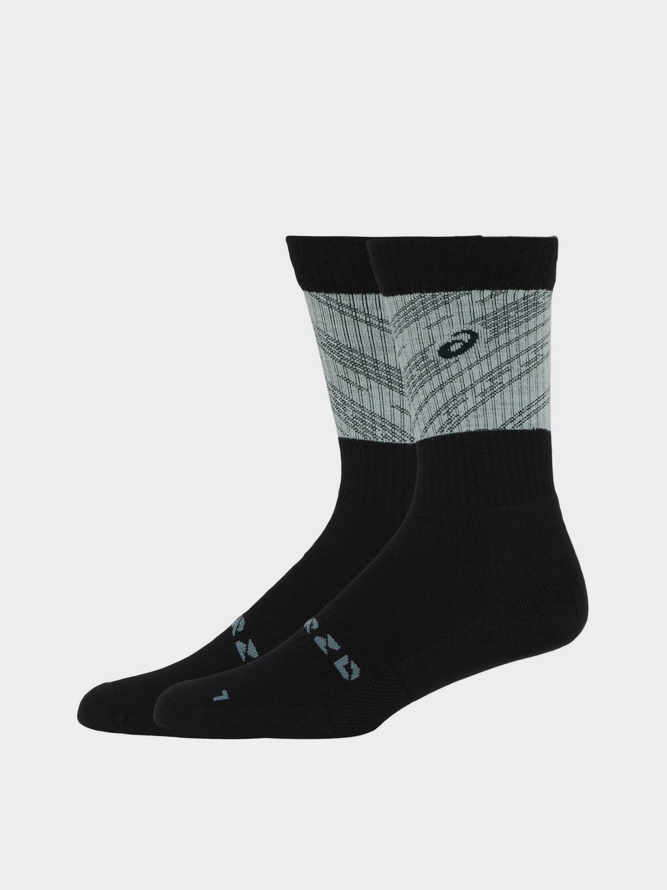 Шкарпетки та гольфи Asics Winter Run Crew модель 3013A769-501 Чорний, зелений Шкарпетки та гольфи Asics Winter Run Crew модель 3013A769-501 Чорний, зелений Фото