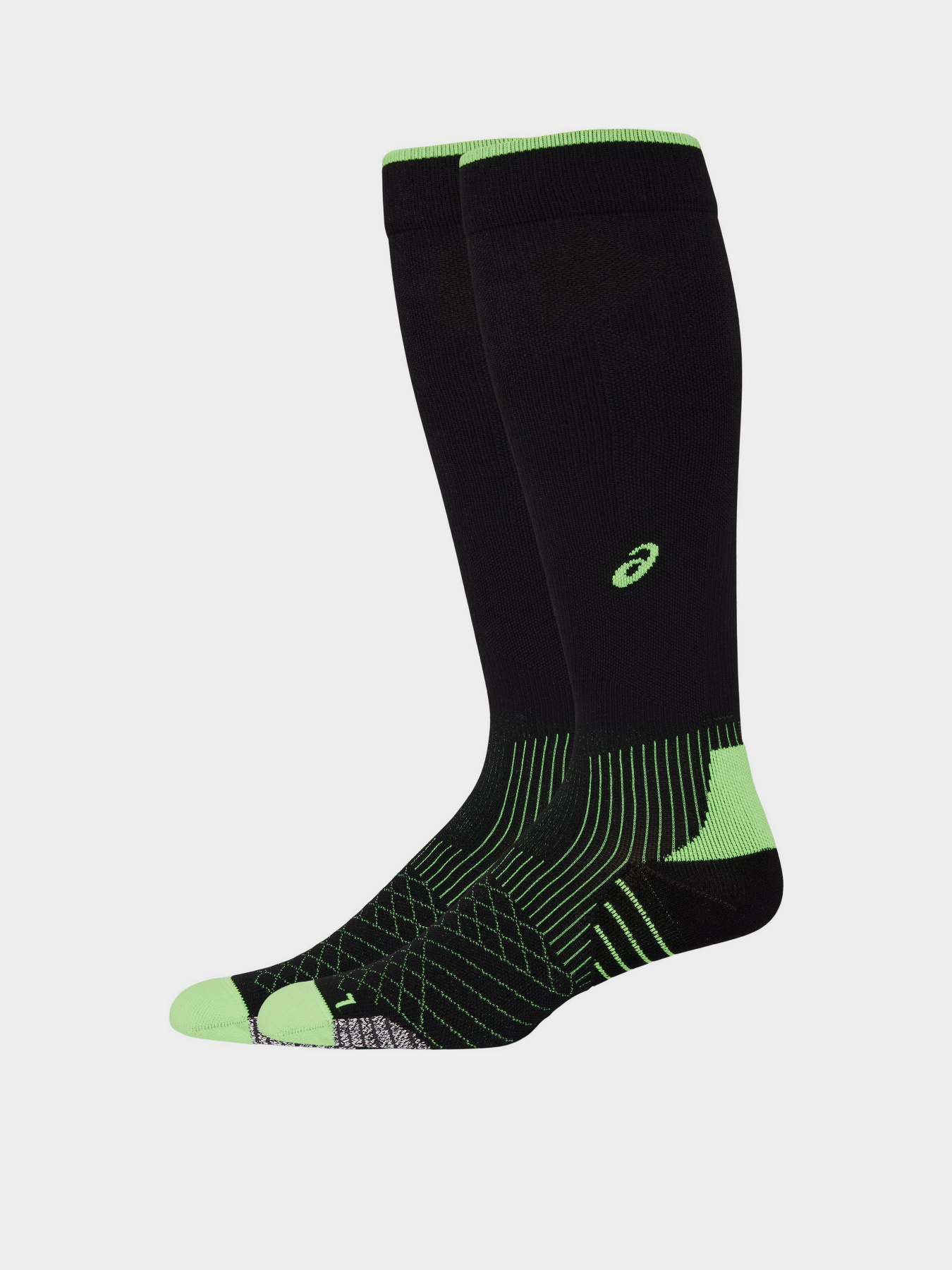 Шкарпетки та гольфи Asics MetaRun Compression модель 3013A914-001 Чорний, зелений Фото