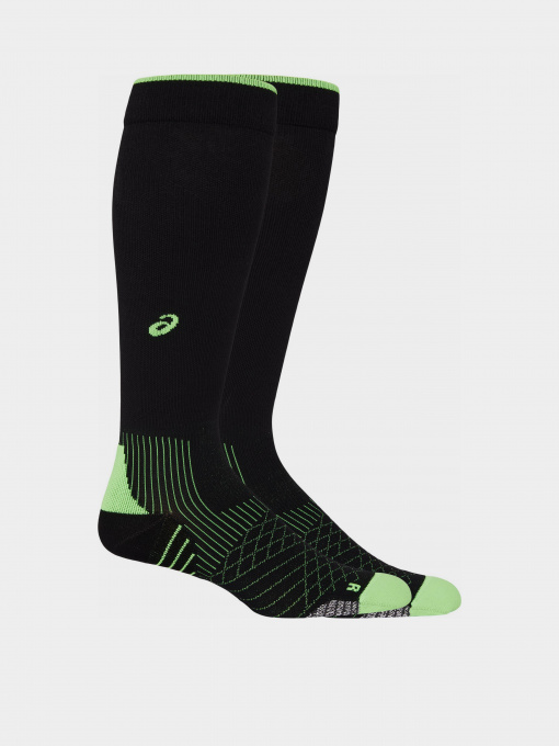 Носки и гольфы Asics MetaRun Compression модель 3013A914-001 Чорний, зелений Фото