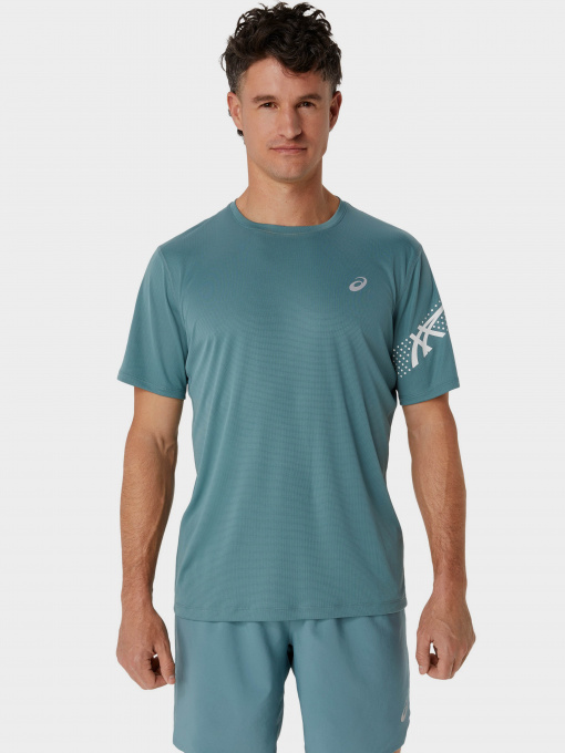 Футболки и поло Asics Icon Ss модель 2011C734-406 Бірюзовий, білий Фото