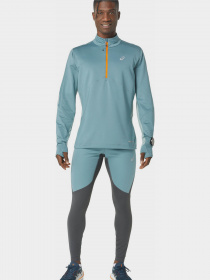 Брюки Asics Winter Run Tight модель 2011C881-020 Сірий, бірюзовий Фото