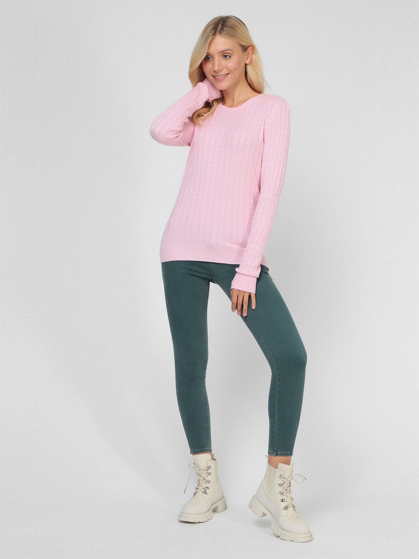 Свитры и кардиганы Sassofono модель A191-SF-472111, ПУДРОВИЙ Фото