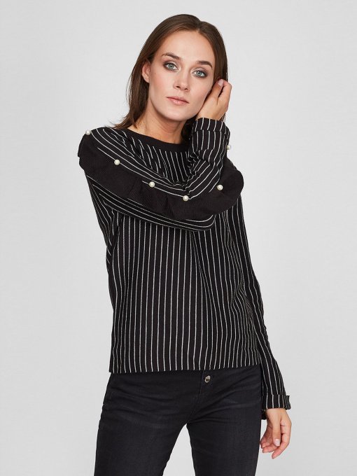 Свитры и кардиганы Sassofono модель A201-SC-27625, Чорний Фото