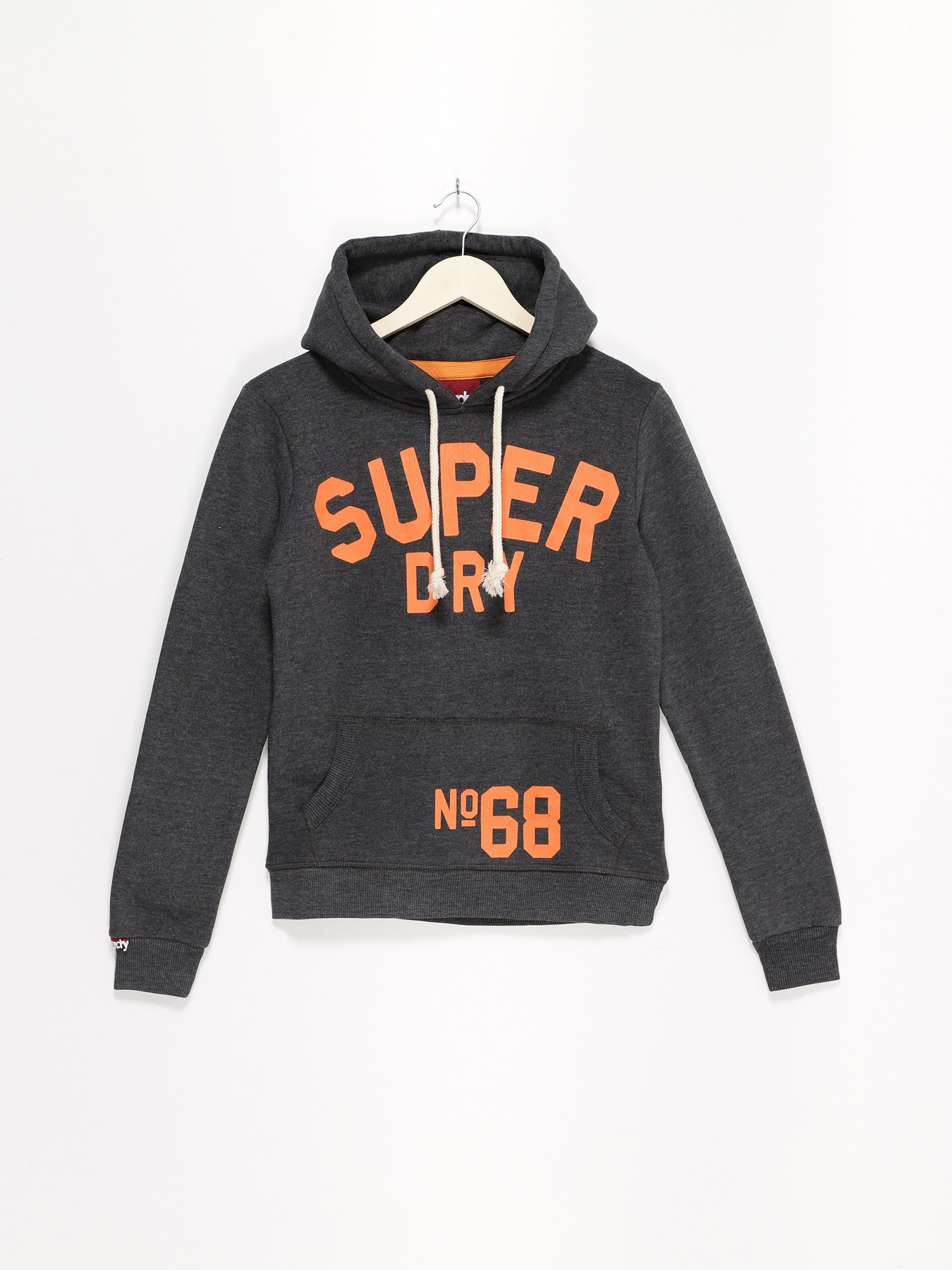 Худі та світшоти Superdry модель RN1276858_т.сірий з помаранчевим Фото