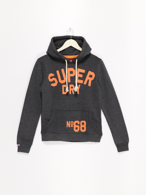 Худи и свитшоты Superdry модель RN1276858_т.сірий з помаранчевим Фото