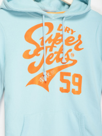 Худі та світшоти Superdry модель RN1276853_блакитний з помаранчевим Фото