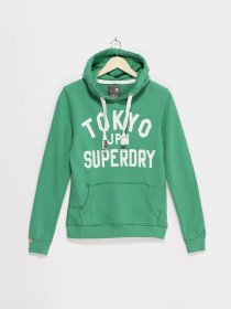 Худи и свитшоты Superdry модель RN1276856_зелений з білим Фото