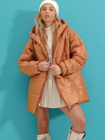 Куртки та дублянки Trend Alacati Stili модель ALC-X7365/CAMEL Фото