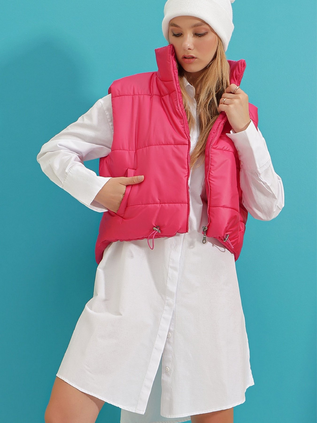 Куртки та дублянки Trend Alacati Stili модель ALC-X7994/FUSYA Куртки та дублянки Trend Alacati Stili модель ALC-X7994/FUSYA Фото