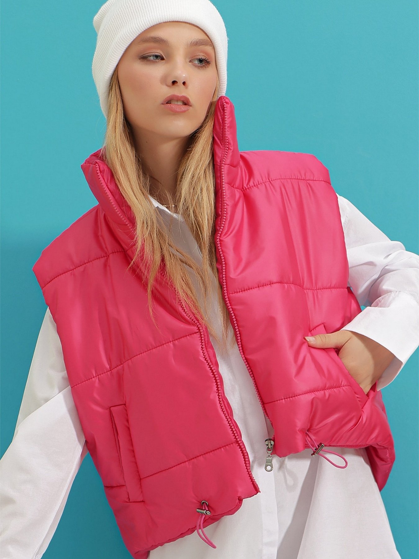 Куртки та дублянки Trend Alacati Stili модель ALC-X7994/FUSYA Куртки та дублянки Trend Alacati Stili модель ALC-X7994/FUSYA Фото