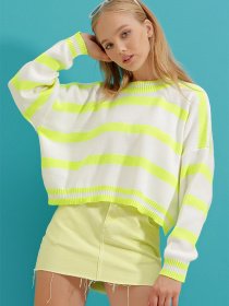Свитры и кардиганы Trend Alacati Stili модель ALC-X9277/NEON YESILI Фото