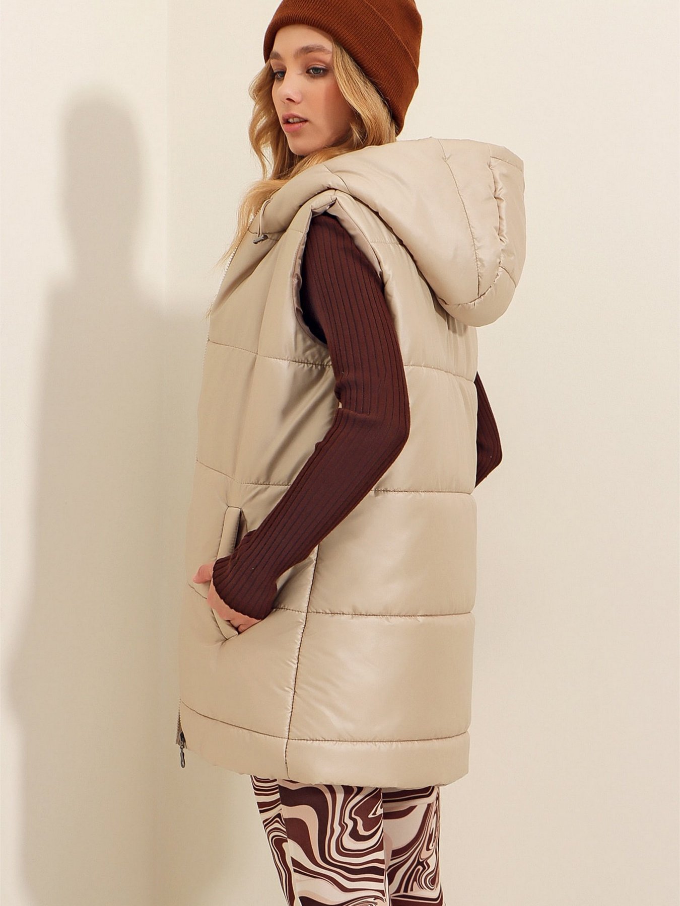 Куртки та дублянки Trend Alacati Stili модель ALC-X9455/BEJ Куртки та дублянки Trend Alacati Stili модель ALC-X9455/BEJ Фото