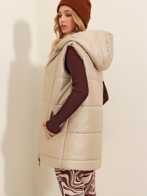 Куртки та дублянки Trend Alacati Stili модель ALC-X9455/BEJ Фото
