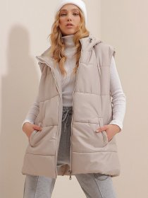 Куртки та дублянки Trend Alacati Stili модель ALC-X9455/GRI Фото
