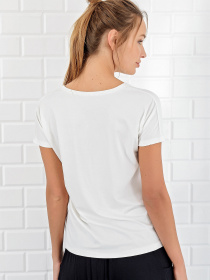 Футболки и поло Trend Alacati Stili модель ALC-1045-A/EKRU Фото