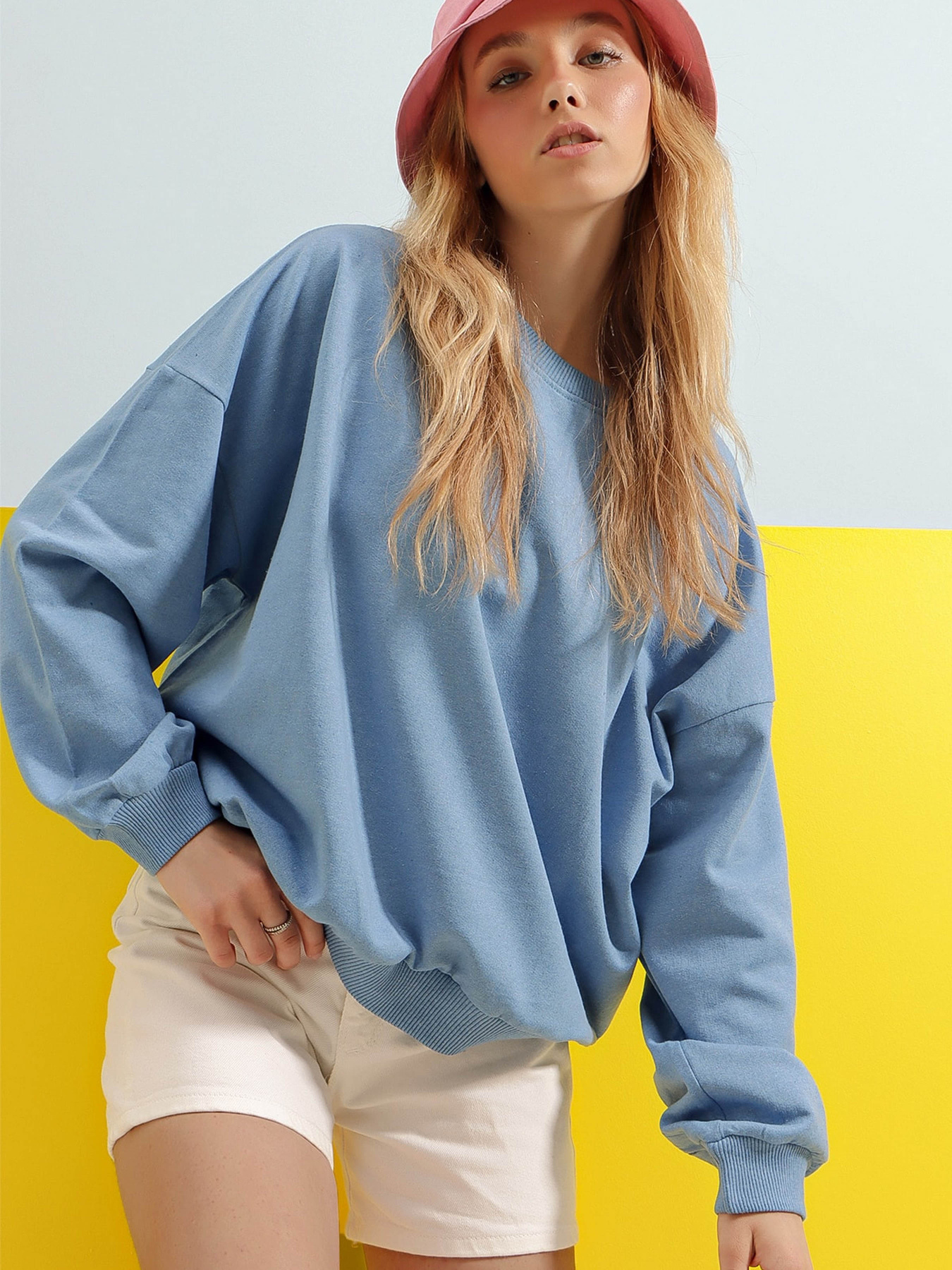 Худи и свитшоты Trend Alacati Stili модель ALC-669-001/GOK MAVi Фото