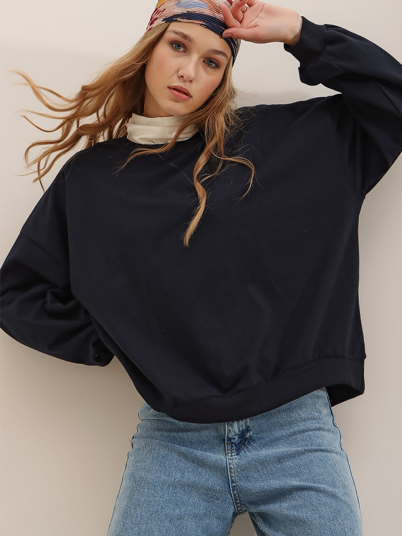 Худі та світшоти Trend Alacati Stili модель ALC-669-001/LACiVERT Худі та світшоти Trend Alacati Stili модель ALC-669-001/LACiVERT Фото