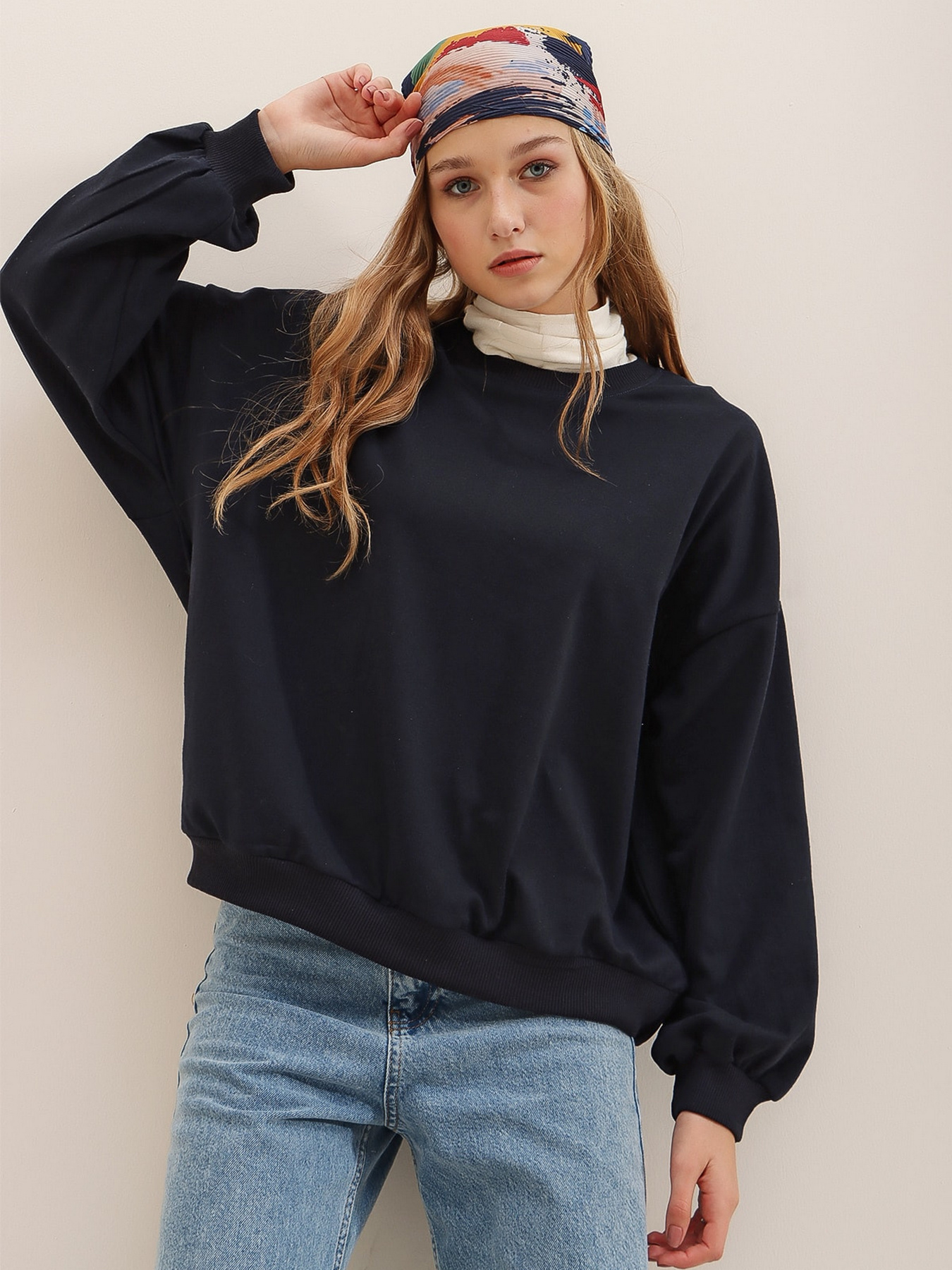 Худі та світшоти Trend Alacati Stili модель ALC-669-001/LACiVERT Худі та світшоти Trend Alacati Stili модель ALC-669-001/LACiVERT Фото
