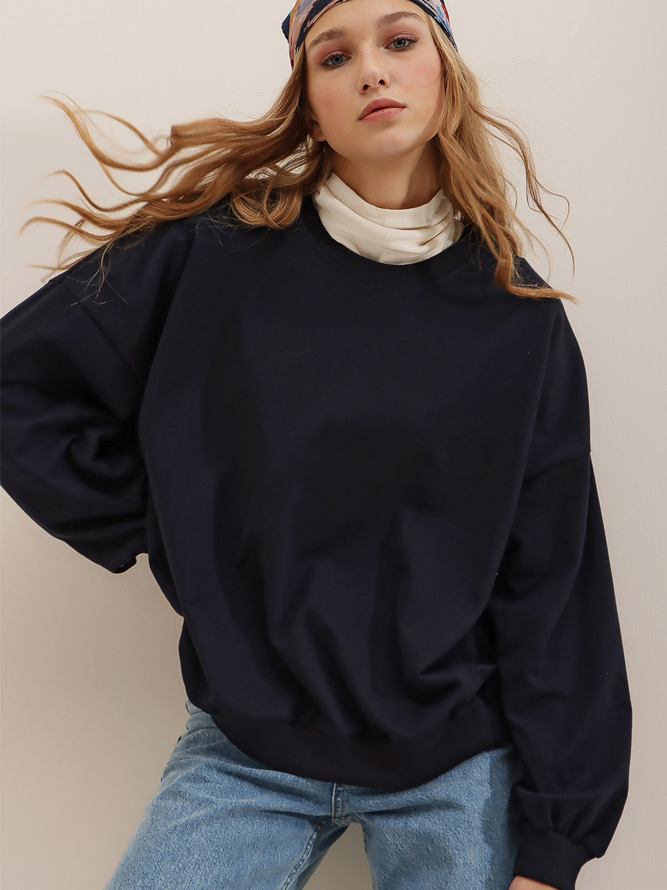Худі та світшоти Trend Alacati Stili модель ALC-669-001/LACiVERT Худі та світшоти Trend Alacati Stili модель ALC-669-001/LACiVERT Фото