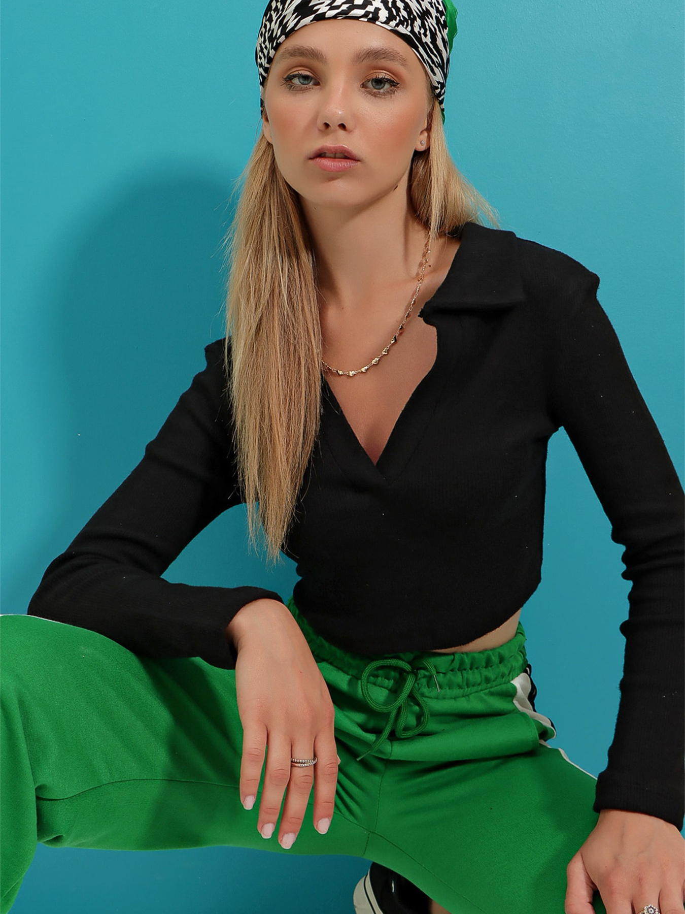 Свитры и кардиганы Trend Alacati Stili модель ALC-X7322/SiYAH Свитры и кардиганы Trend Alacati Stili модель ALC-X7322/SiYAH Фото