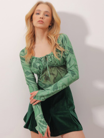 Сорочки Trend Alacati Stili модель ALC-X9872/YESiL Фото