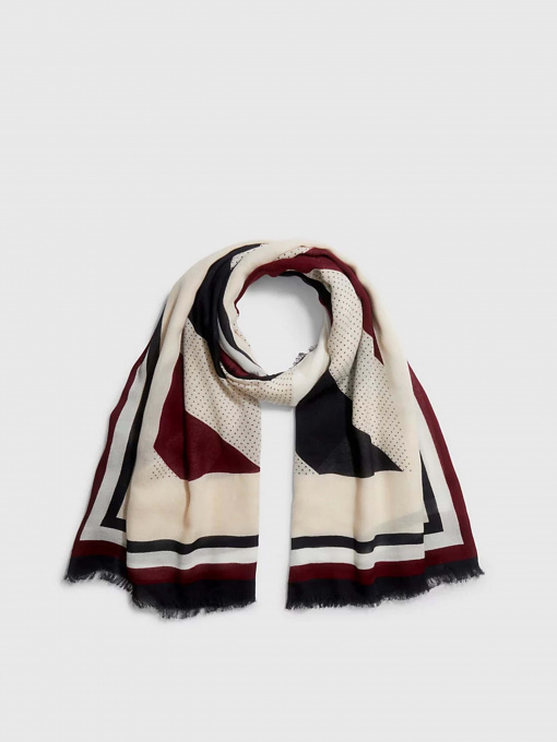 Шарфы и платки Tommy Hilfiger ICONIC MONOGRAM SQUARE модель AW0AW14932-0KP Фото