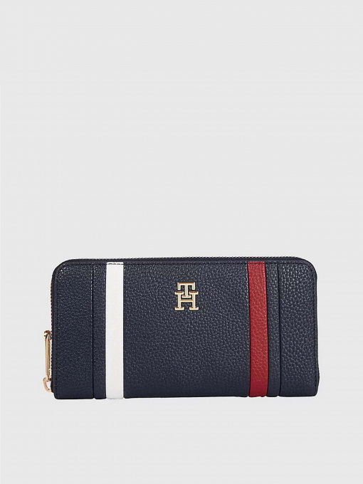 Кошельки Tommy Hilfiger SIGNATURE MONOGRAM LARGE ZIP-AROUND модель AW0AW15119-DW6 Фото