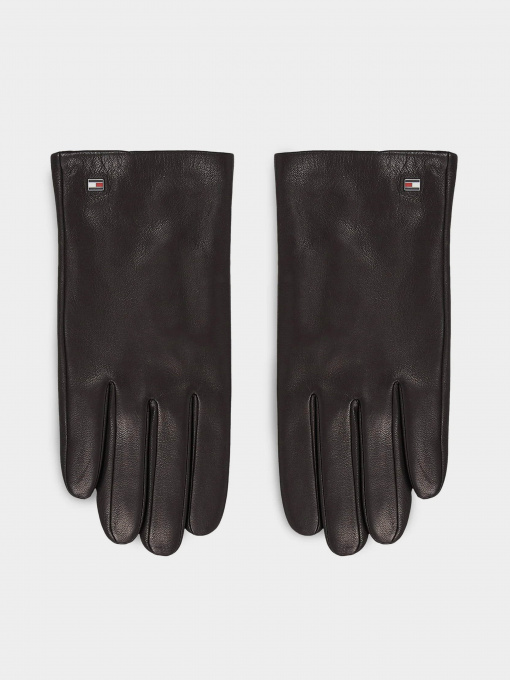 Перчатки и варежки Tommy Hilfiger Essential Flag Leather Gloves модель AM0AM11482-BDS Фото
