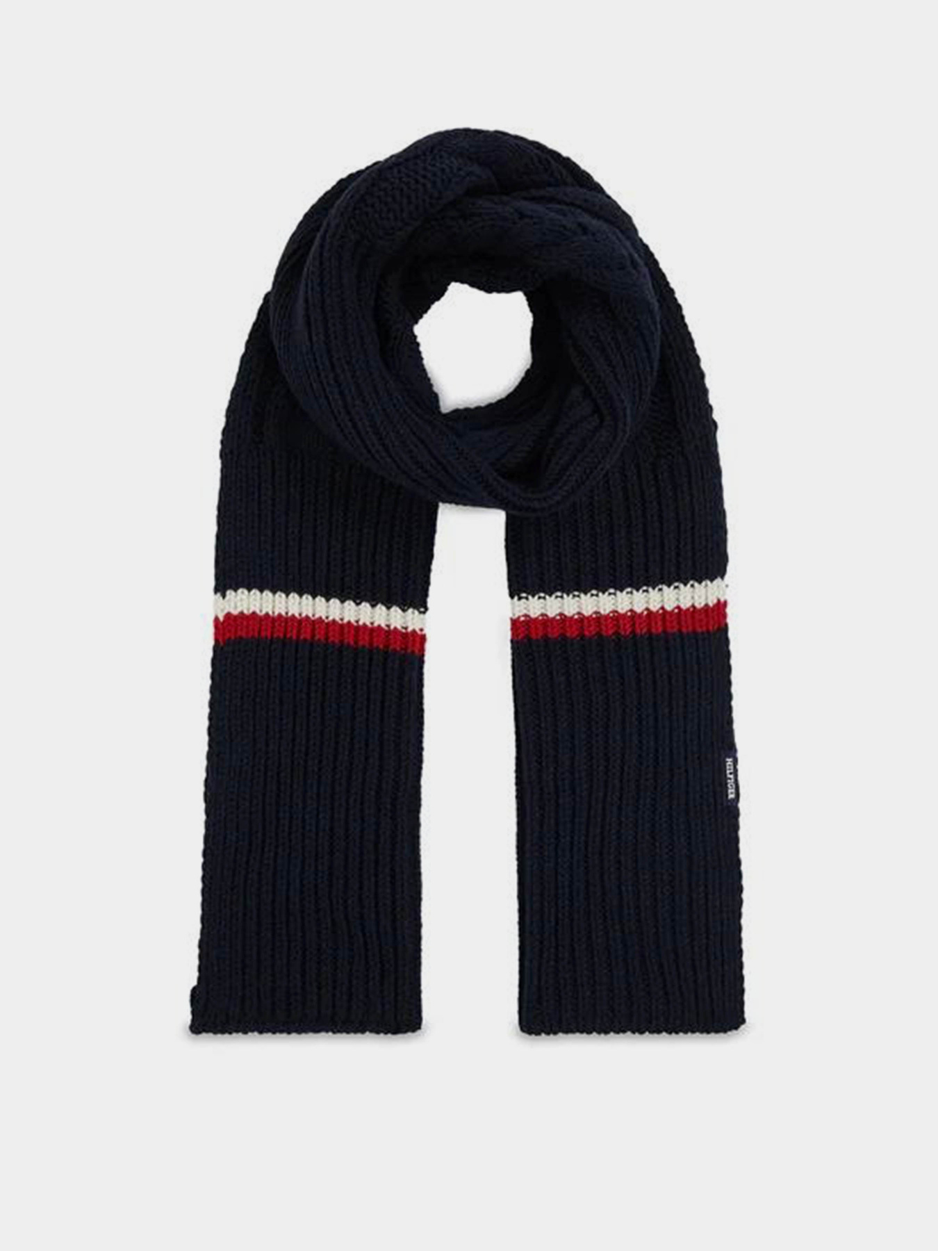 Шарфи та хустки Tommy Hilfiger Monotype Chunky Knit модель AM0AM11507-DW6 Шарфи та хустки Tommy Hilfiger Monotype Chunky Knit модель AM0AM11507-DW6 Фото