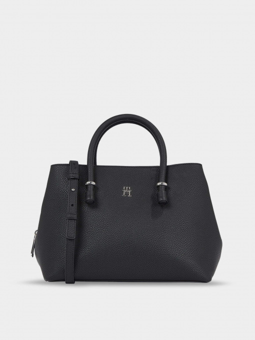 Сумки Tommy Hilfiger Th Emblem Satchel модель AW0AW15224-BDS Фото