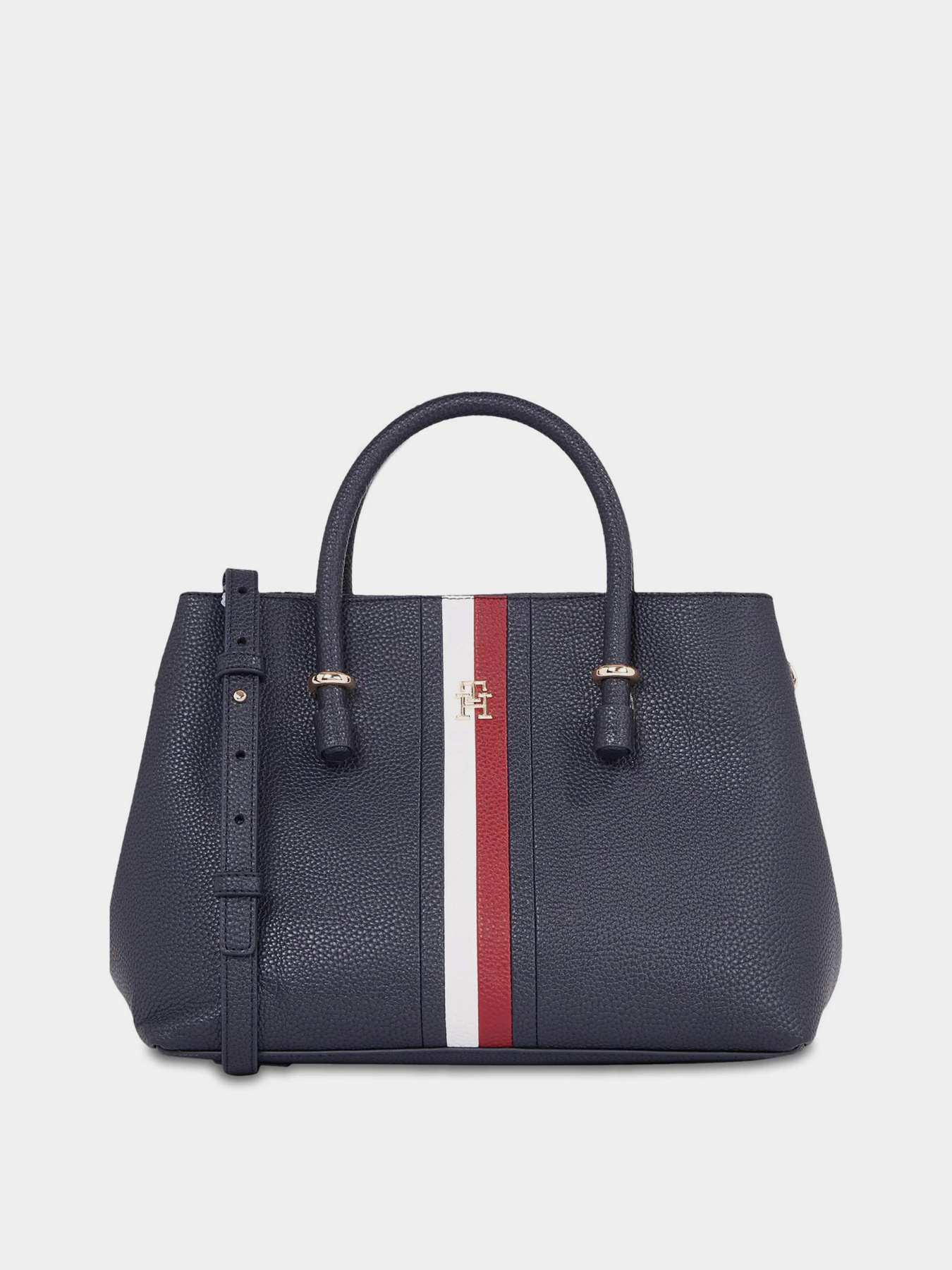 Сумки Tommy Hilfiger Th Emblem Satchel Corp модель AW0AW15286-DW6 Фото