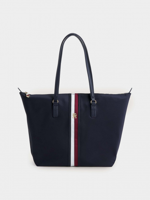 Сумки Tommy Hilfiger Poppy Tote Corp модель AW0AW15896-DW6 Фото