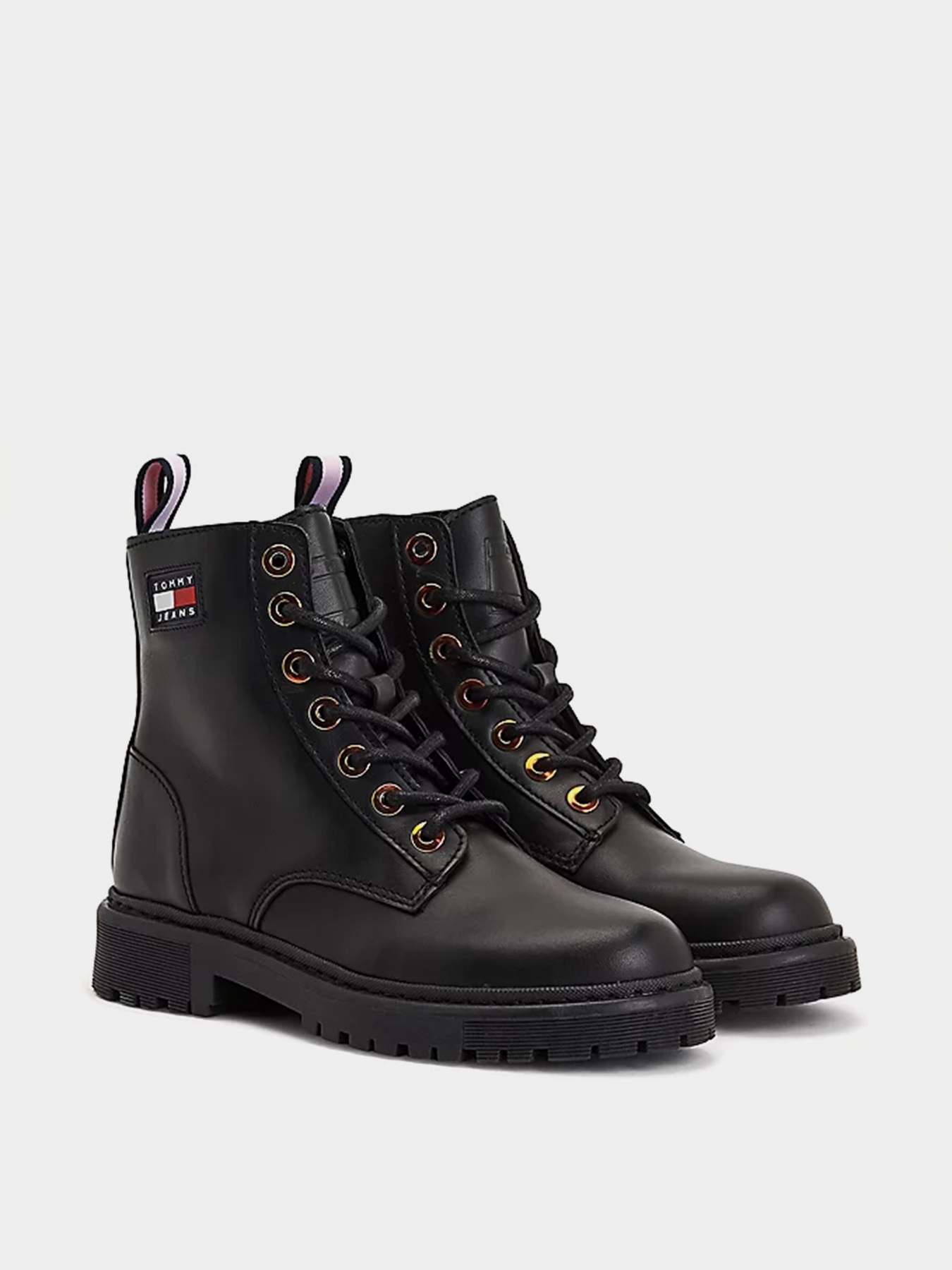 Ботинки и сапоги Tommy Hilfiger Iridescent Eyelets Flat модель EN0EN01537-BDS Фото