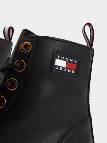 Ботинки и сапоги Tommy Hilfiger Iridescent Eyelets Flat модель EN0EN01537-BDS Фото