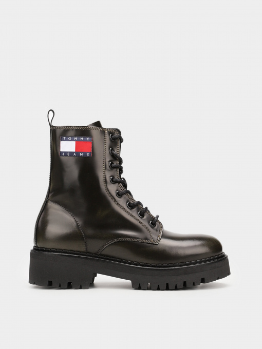 Черевики та чоботи Tommy Hilfiger Badge Cleat Leather модель EN0EN01546-RBN Фото