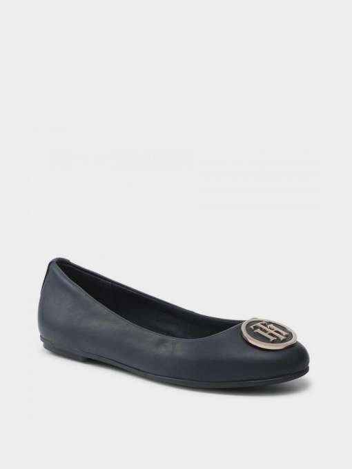 Туфли и лоферы Tommy Hilfiger ESSENTIAL LEATHER BALLERINAS модель FW0FW05782-DW5 Фото