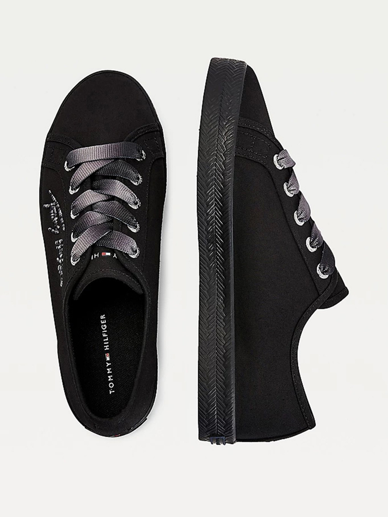 Кеды Tommy Hilfiger ESSENTIAL GRADIENT SIGNATURE LOGO TRAINERS модель FW0FW05802-BDS Фото