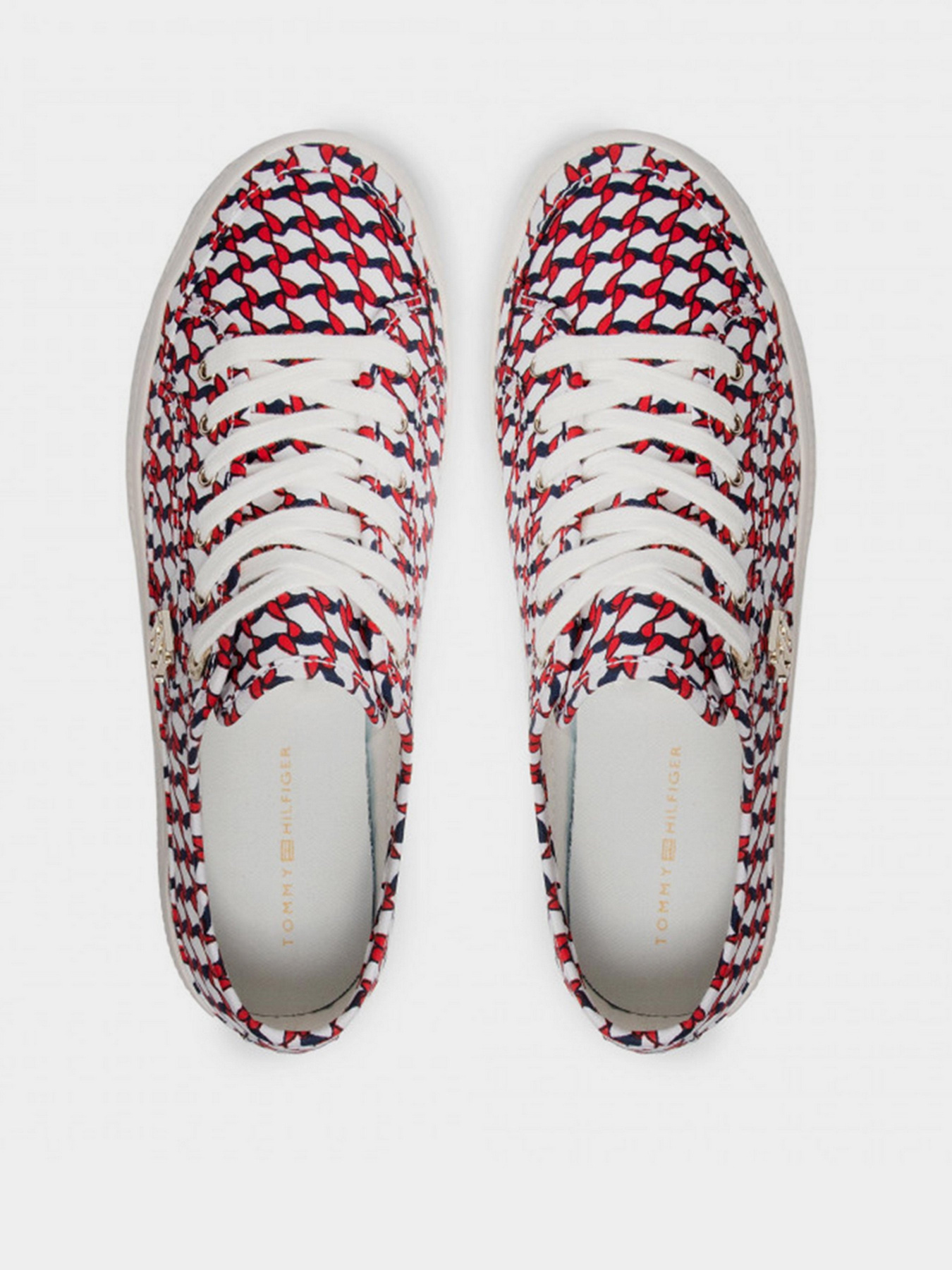 Кеды Tommy Hilfiger SIGNATURE PRINT FLATFORM TRAINERS модель FW0FW05804-0K5 Фото