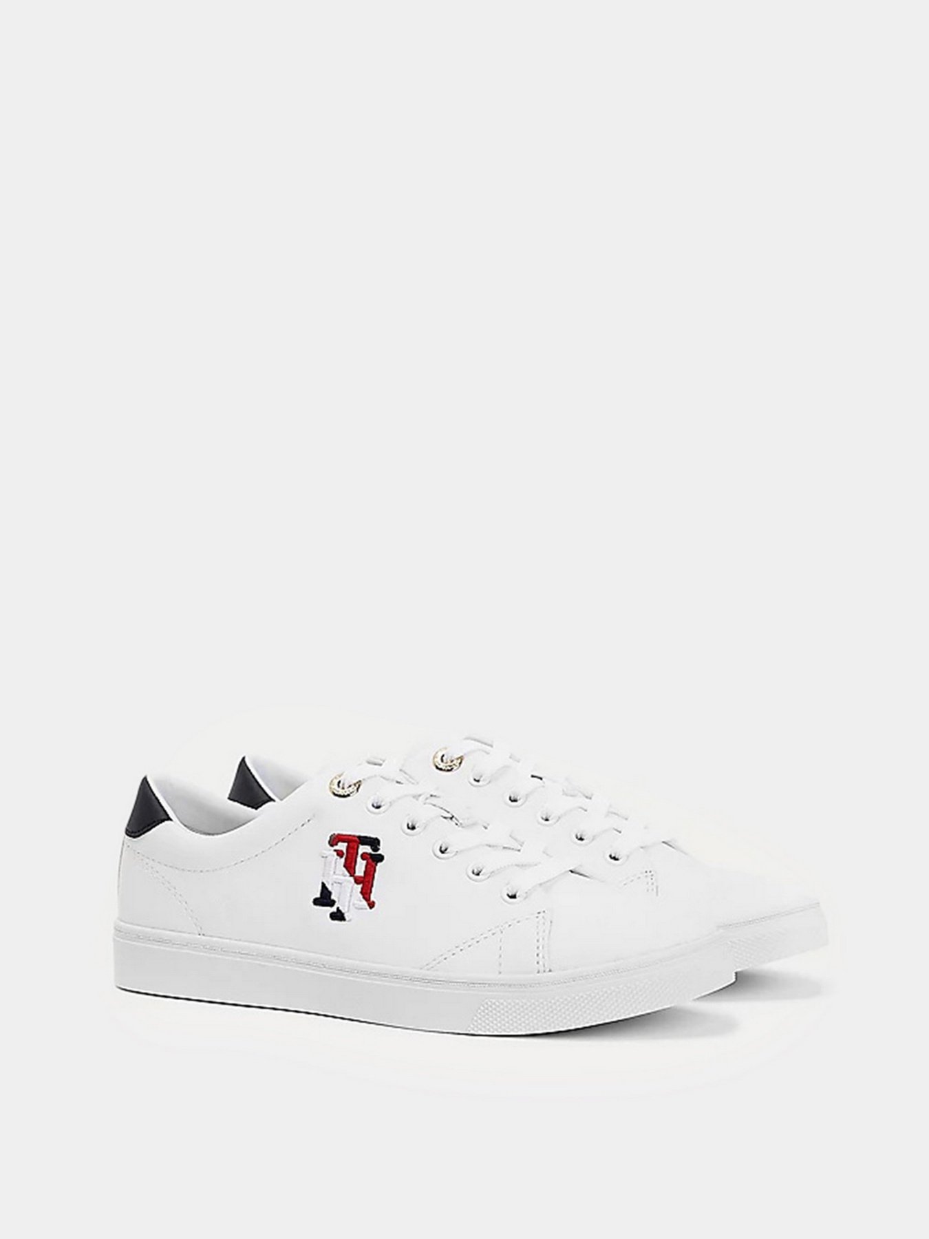 Кеды Tommy Hilfiger LEATHER MONOGRAM TRAINERS модель FW0FW05794-YBR Фото