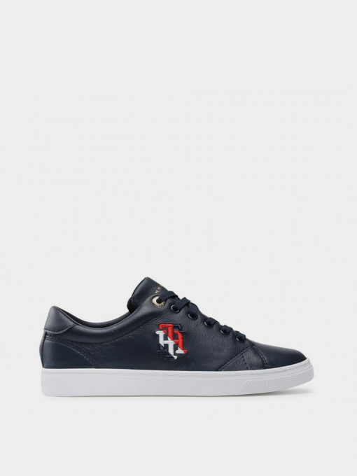 Кеды Tommy Hilfiger LEATHER MONOGRAM TRAINERS модель FW0FW05794-DW5 Фото