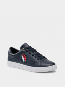 Кеды Tommy Hilfiger LEATHER MONOGRAM TRAINERS модель FW0FW05794-DW5 Фото