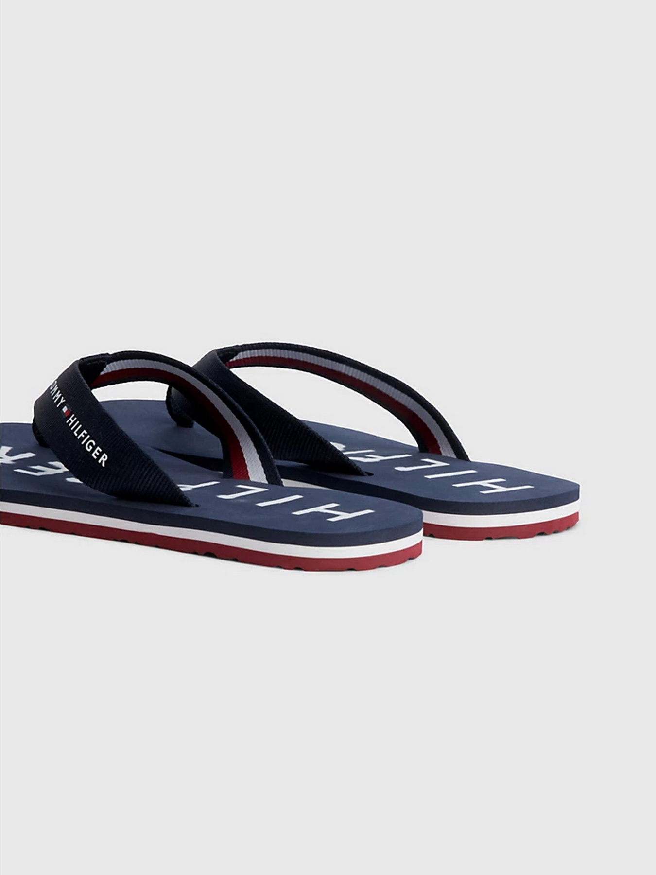 Шлёпанцы Tommy Hilfiger ESSENTIAL SIGNATURE WEBBING FLIP-FLOPS модель FW0FW07419-0GY Фото