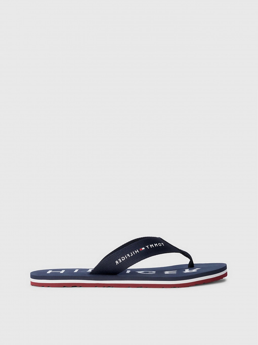 Шлёпанцы Tommy Hilfiger ESSENTIAL SIGNATURE WEBBING FLIP-FLOPS модель FW0FW07419-0GY Фото