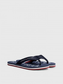 Шлёпанцы Tommy Hilfiger ESSENTIAL SIGNATURE WEBBING FLIP-FLOPS модель FW0FW07419-0GY Фото