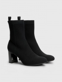 Ботинки и сапоги Tommy Hilfiger ESSENTIAL KNITTED MID HEEL ANKLE модель FW0FW07405-BDS Фото