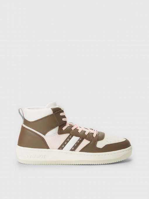 Кроссовки Tommy Hilfiger RETRO MID-TOP LEATHER BASKETBALL модель EN0EN02350-GWN Фото