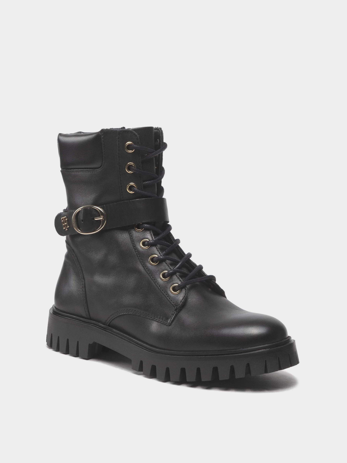 Ботинки и сапоги Tommy Hilfiger Buckle Lace Up Boot модель FW0FW06734-BDS Ботинки и сапоги Tommy Hilfiger Buckle Lace Up Boot модель FW0FW06734-BDS Фото