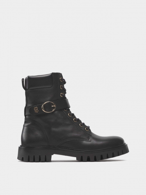 Ботинки и сапоги Tommy Hilfiger Buckle Lace Up Boot модель FW0FW06734-BDS Фото